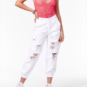 LF ripped cargo pants